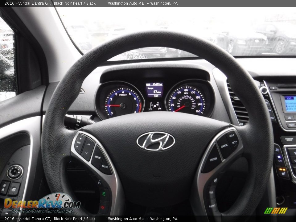 2016 Hyundai Elantra GT Black Noir Pearl / Black Photo #18