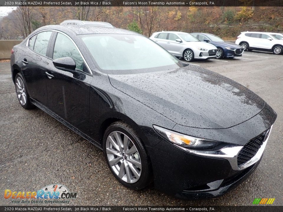 2020 Mazda MAZDA3 Preferred Sedan Jet Black Mica / Black Photo #3