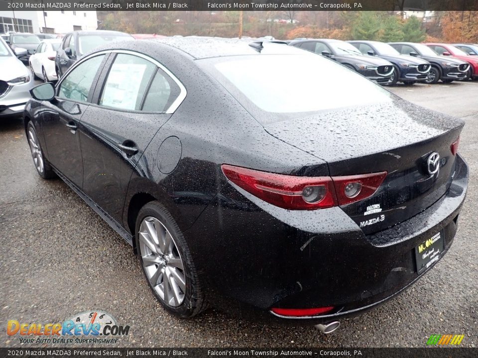 2020 Mazda MAZDA3 Preferred Sedan Jet Black Mica / Black Photo #6