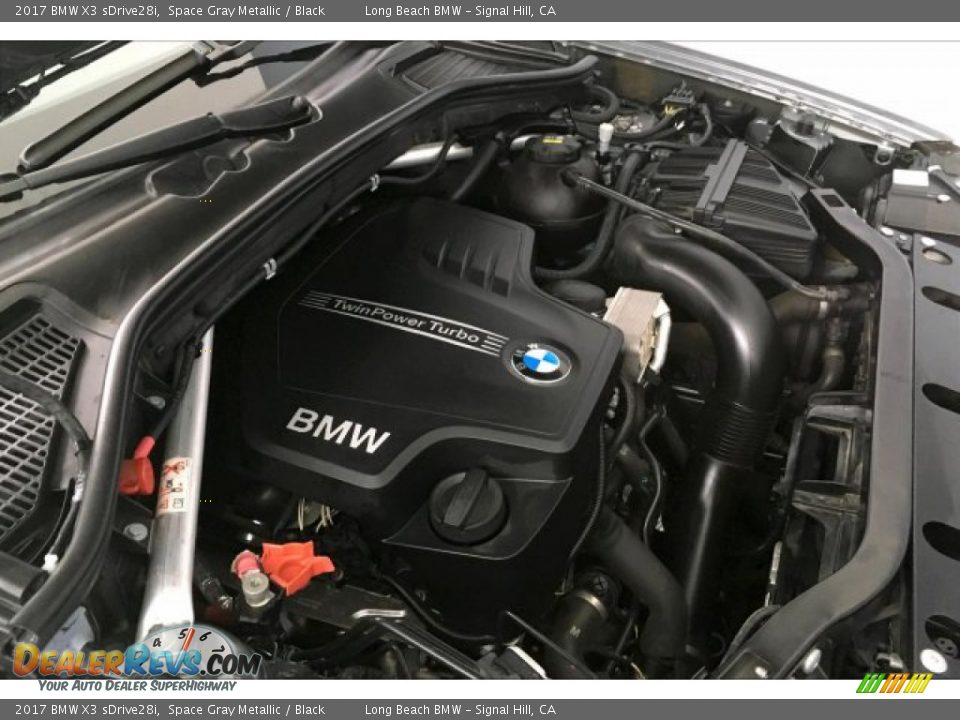 2017 BMW X3 sDrive28i Space Gray Metallic / Black Photo #27
