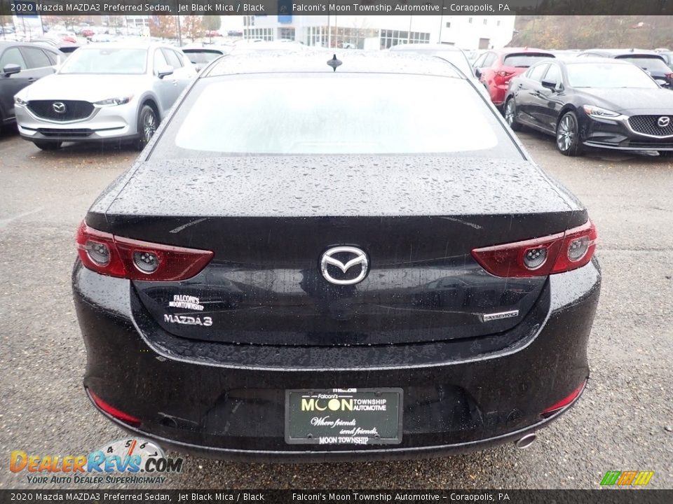 2020 Mazda MAZDA3 Preferred Sedan Jet Black Mica / Black Photo #7