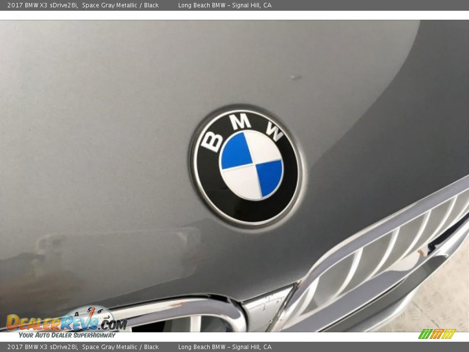 2017 BMW X3 sDrive28i Space Gray Metallic / Black Photo #29