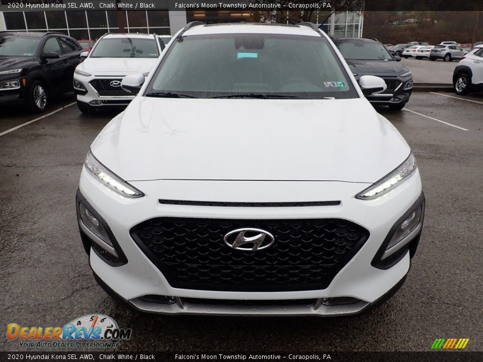 2020 Hyundai Kona SEL AWD Chalk White / Black Photo #4