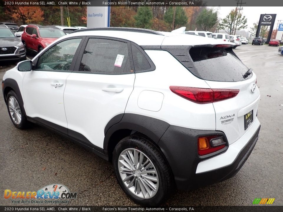 2020 Hyundai Kona SEL AWD Chalk White / Black Photo #6