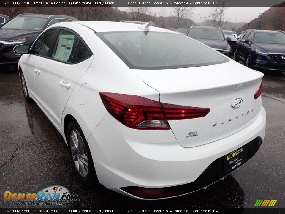 2020 Hyundai Elantra Value Edition Quartz White Pearl / Black Photo #6