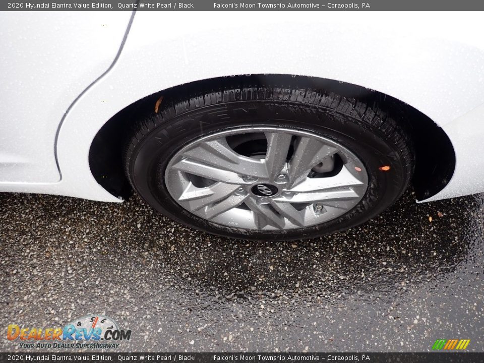 2020 Hyundai Elantra Value Edition Quartz White Pearl / Black Photo #7