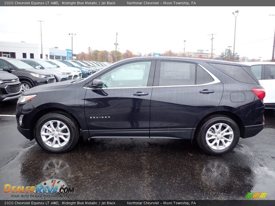 2020 Chevrolet Equinox LT AWD Midnight Blue Metallic / Jet Black Photo #2