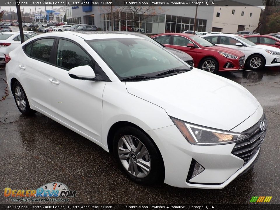 2020 Hyundai Elantra Value Edition Quartz White Pearl / Black Photo #3