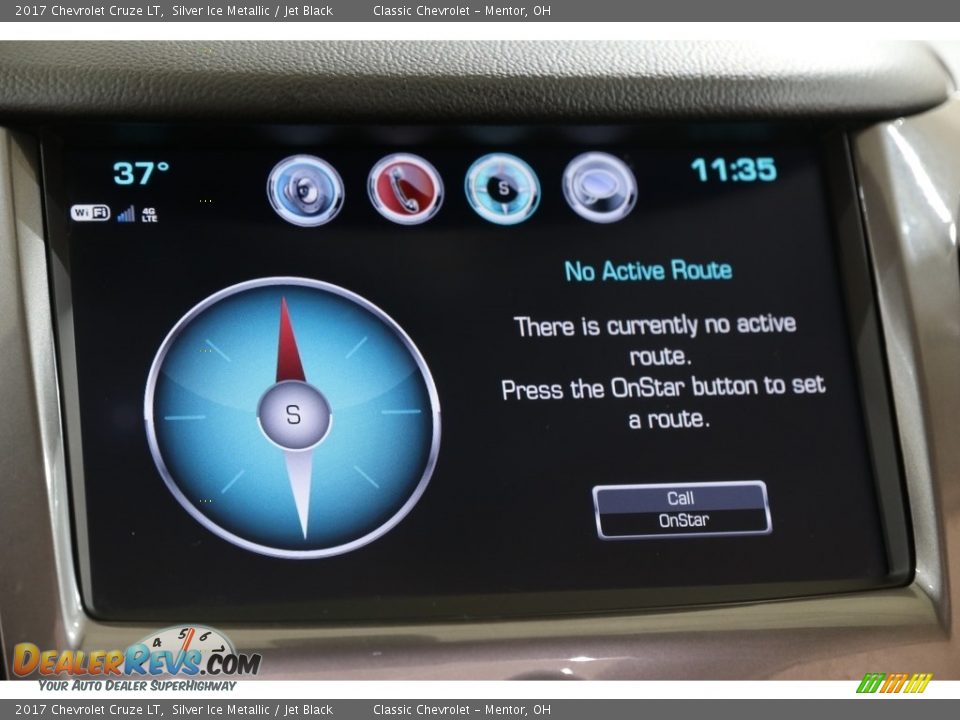 2017 Chevrolet Cruze LT Silver Ice Metallic / Jet Black Photo #12