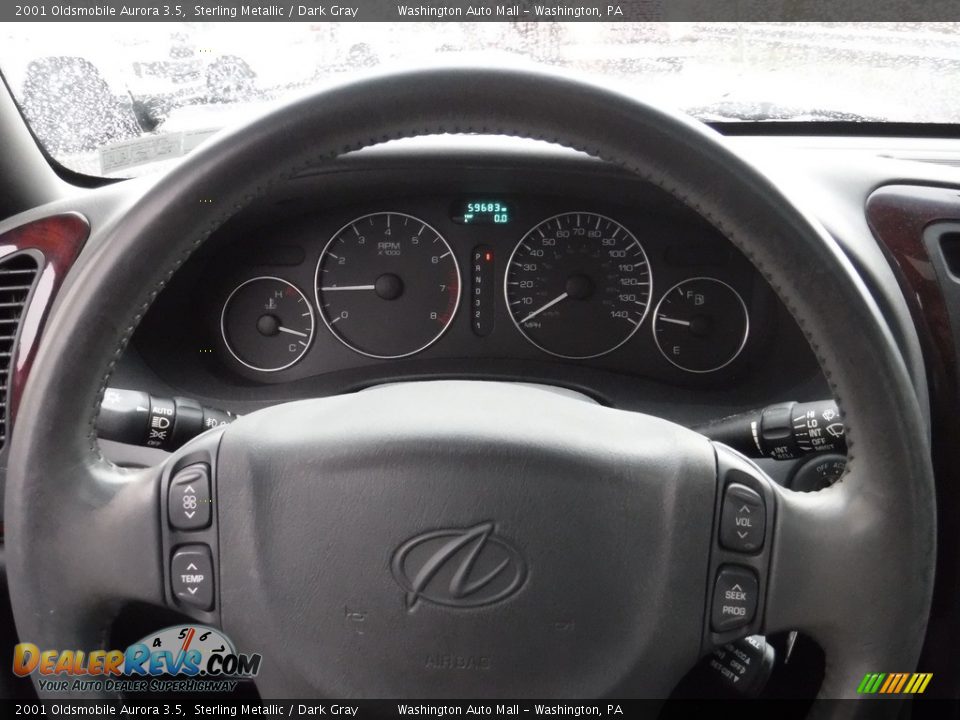 2001 Oldsmobile Aurora 3.5 Sterling Metallic / Dark Gray Photo #23