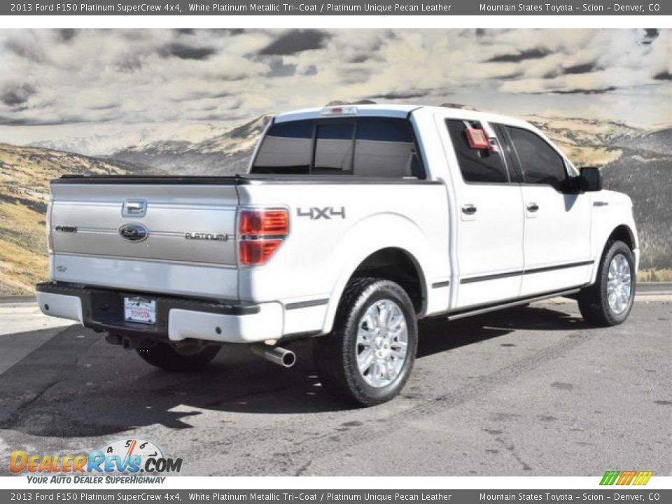 2013 Ford F150 Platinum SuperCrew 4x4 White Platinum Metallic Tri-Coat / Platinum Unique Pecan Leather Photo #3