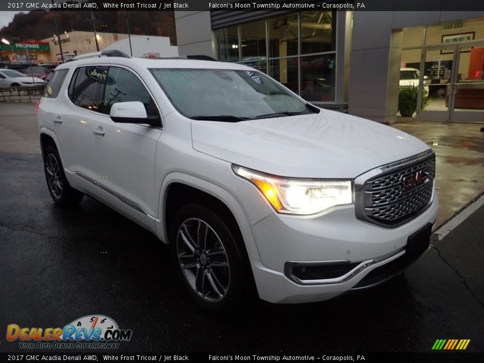 2017 GMC Acadia Denali AWD White Frost Tricoat / Jet Black Photo #9