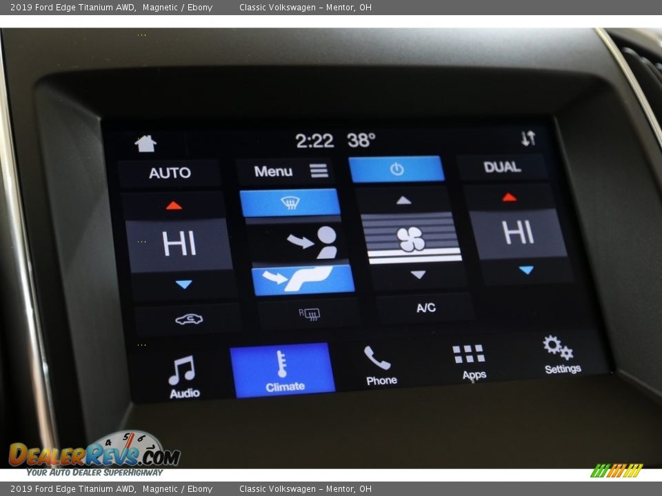 2019 Ford Edge Titanium AWD Magnetic / Ebony Photo #10