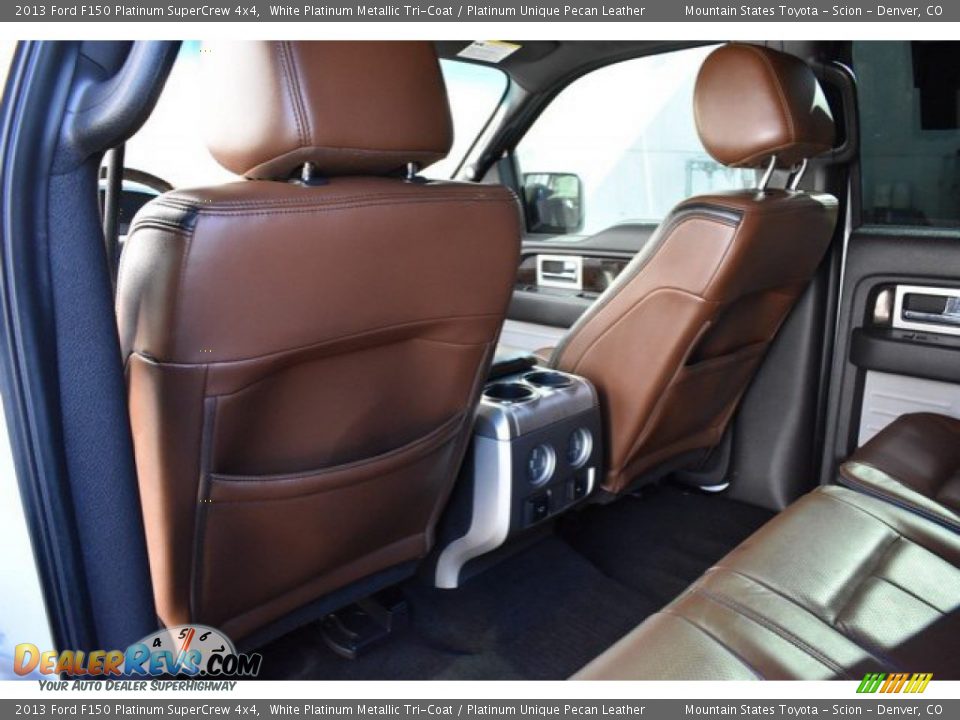 2013 Ford F150 Platinum SuperCrew 4x4 White Platinum Metallic Tri-Coat / Platinum Unique Pecan Leather Photo #20