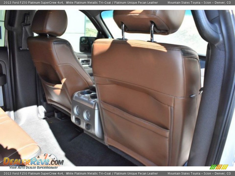 2013 Ford F150 Platinum SuperCrew 4x4 White Platinum Metallic Tri-Coat / Platinum Unique Pecan Leather Photo #21