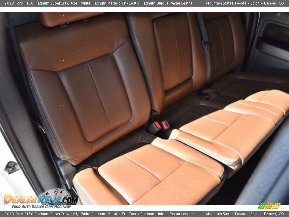 2013 Ford F150 Platinum SuperCrew 4x4 White Platinum Metallic Tri-Coat / Platinum Unique Pecan Leather Photo #23