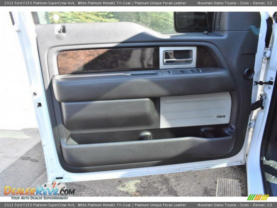 2013 Ford F150 Platinum SuperCrew 4x4 White Platinum Metallic Tri-Coat / Platinum Unique Pecan Leather Photo #25