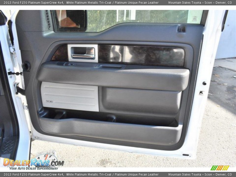 2013 Ford F150 Platinum SuperCrew 4x4 White Platinum Metallic Tri-Coat / Platinum Unique Pecan Leather Photo #26