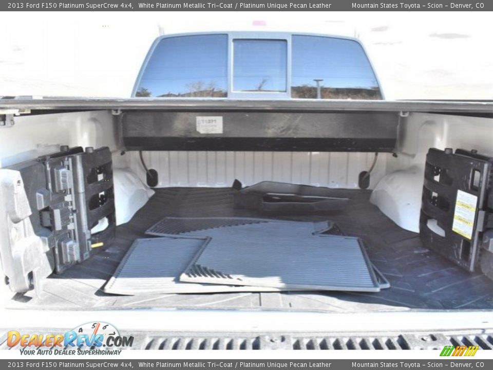 2013 Ford F150 Platinum SuperCrew 4x4 White Platinum Metallic Tri-Coat / Platinum Unique Pecan Leather Photo #27