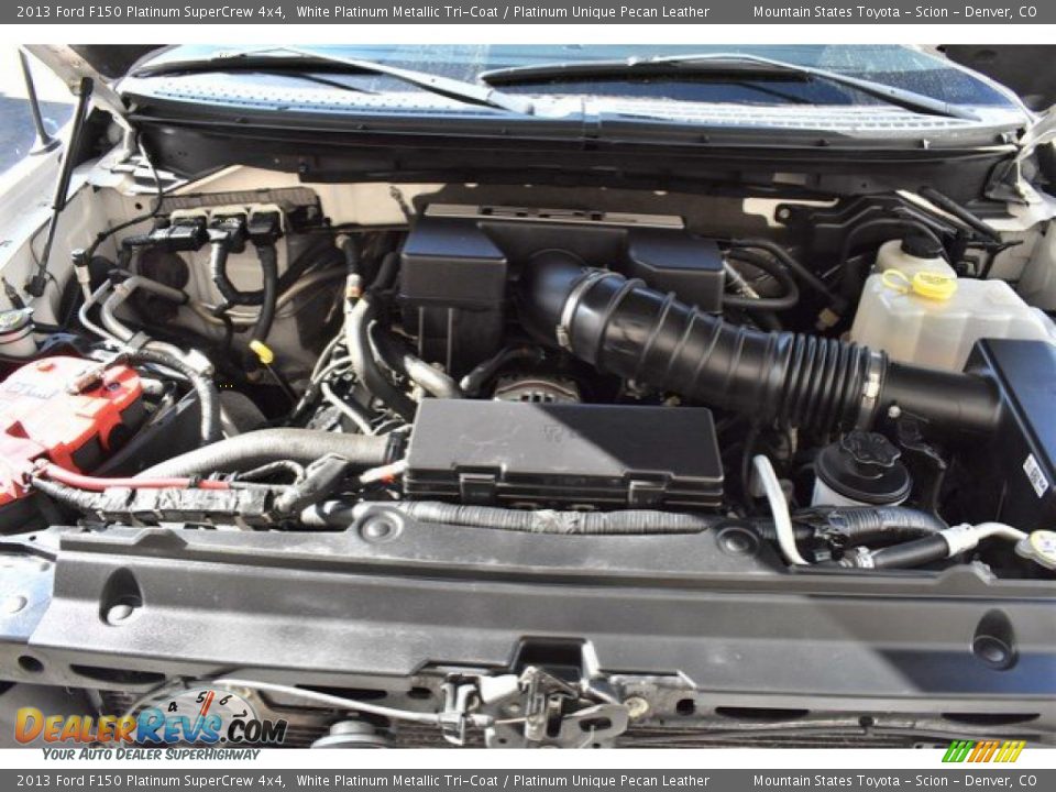 2013 Ford F150 Platinum SuperCrew 4x4 White Platinum Metallic Tri-Coat / Platinum Unique Pecan Leather Photo #28