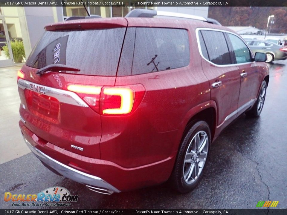 2017 GMC Acadia Denali AWD Crimson Red Tintcoat / Cocoa/Shale Photo #2