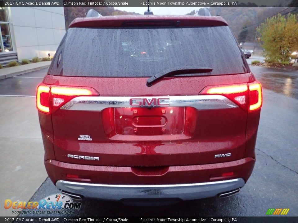 2017 GMC Acadia Denali AWD Crimson Red Tintcoat / Cocoa/Shale Photo #3