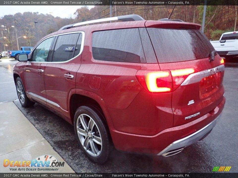 2017 GMC Acadia Denali AWD Crimson Red Tintcoat / Cocoa/Shale Photo #5