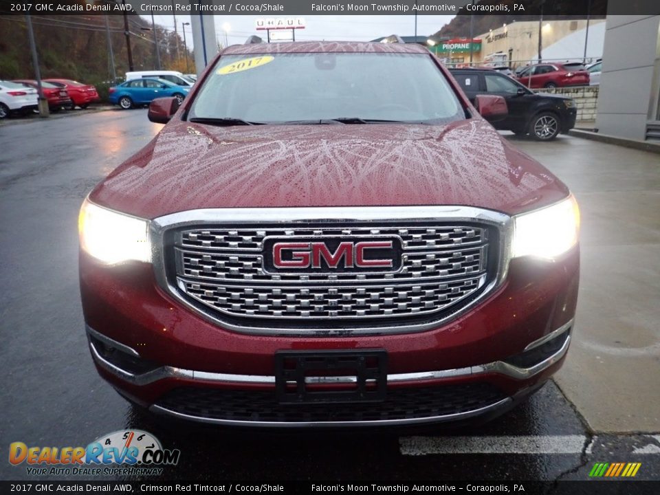 2017 GMC Acadia Denali AWD Crimson Red Tintcoat / Cocoa/Shale Photo #8