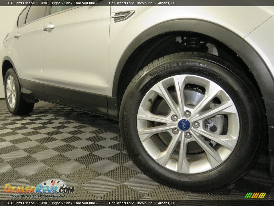 2018 Ford Escape SE 4WD Ingot Silver / Charcoal Black Photo #3