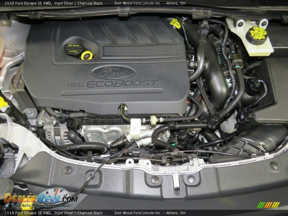 2018 Ford Escape SE 4WD Ingot Silver / Charcoal Black Photo #6