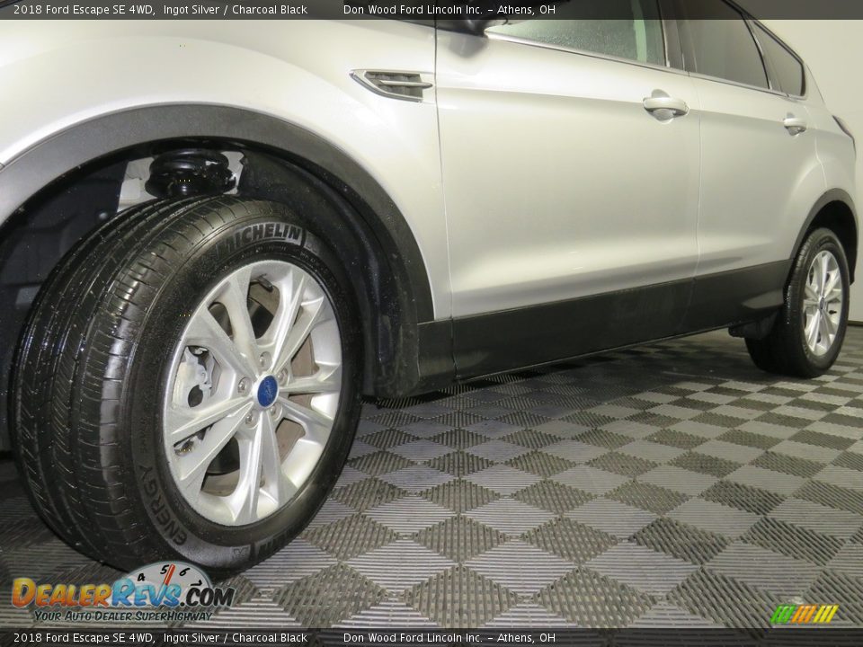 2018 Ford Escape SE 4WD Ingot Silver / Charcoal Black Photo #8