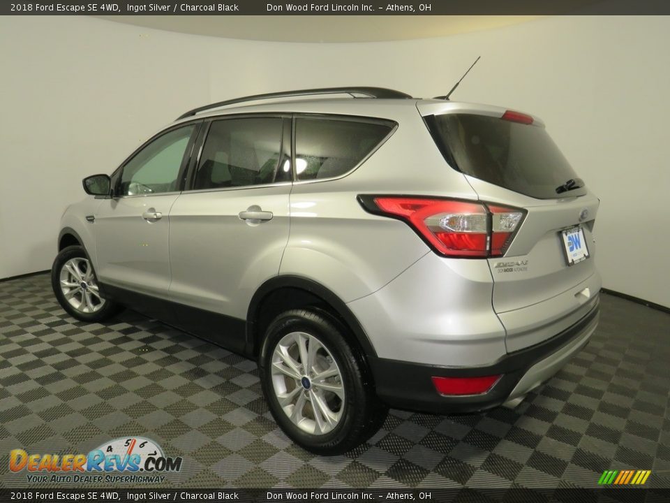 2018 Ford Escape SE 4WD Ingot Silver / Charcoal Black Photo #9