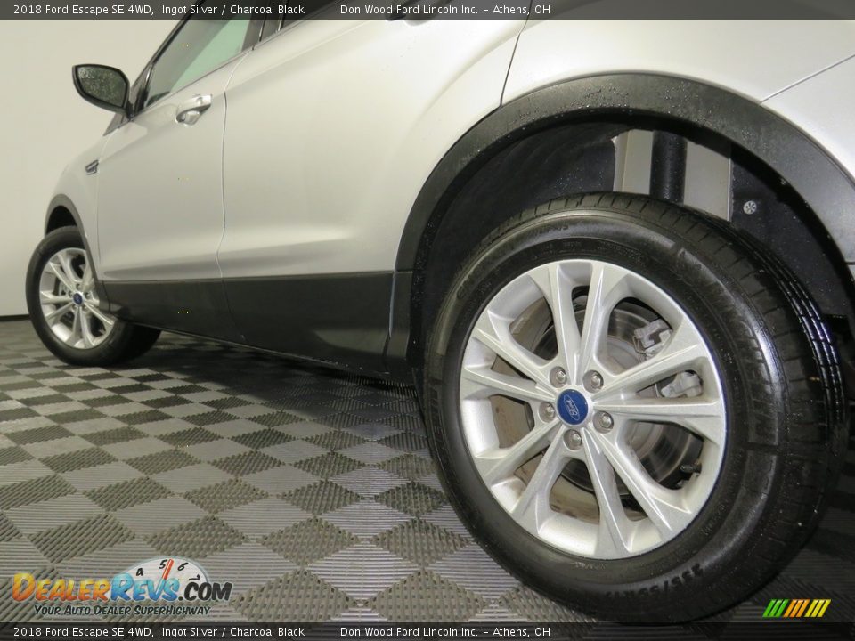 2018 Ford Escape SE 4WD Ingot Silver / Charcoal Black Photo #10