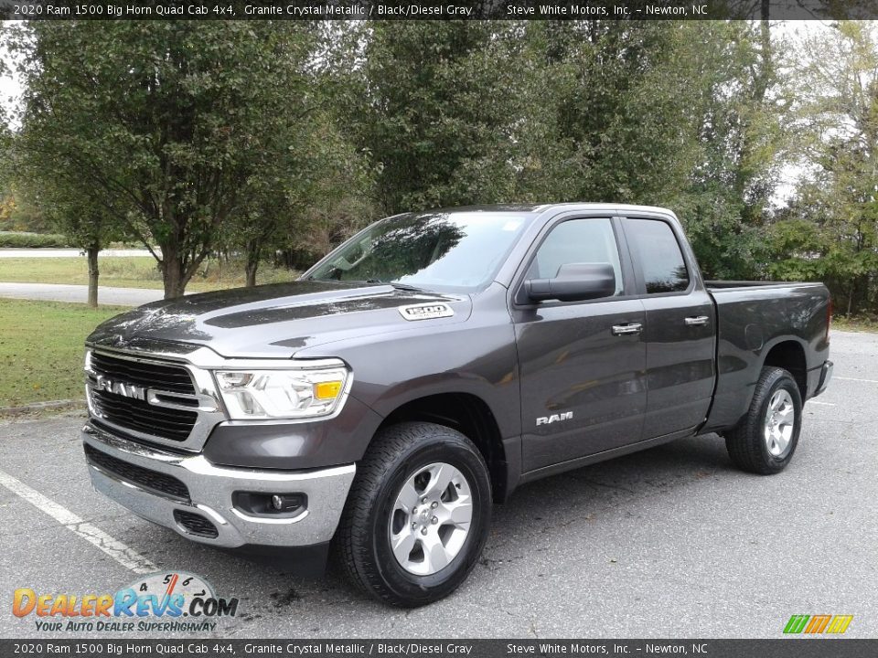 2020 Ram 1500 Big Horn Quad Cab 4x4 Granite Crystal Metallic / Black/Diesel Gray Photo #2