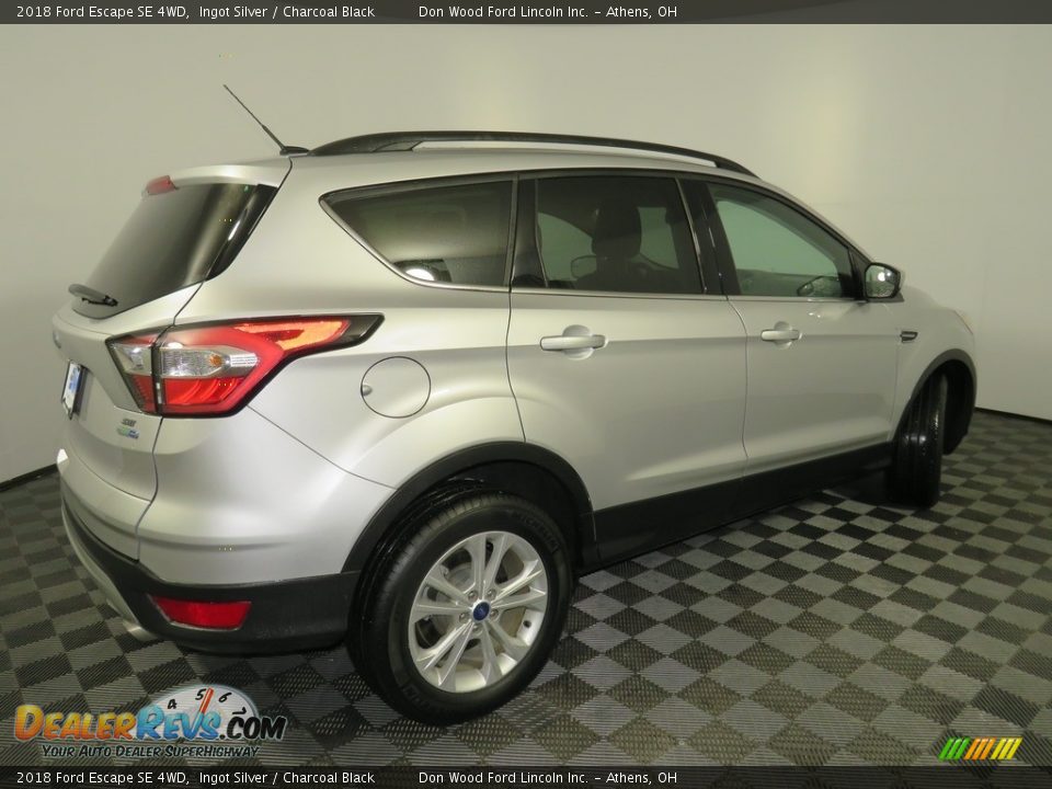 2018 Ford Escape SE 4WD Ingot Silver / Charcoal Black Photo #15