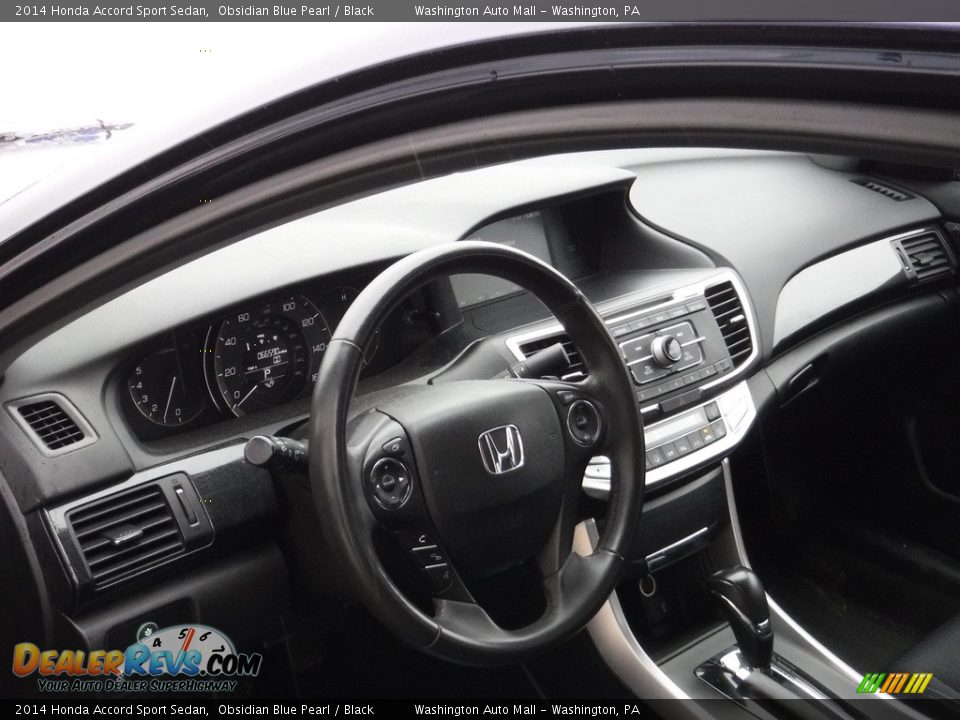 2014 Honda Accord Sport Sedan Obsidian Blue Pearl / Black Photo #11