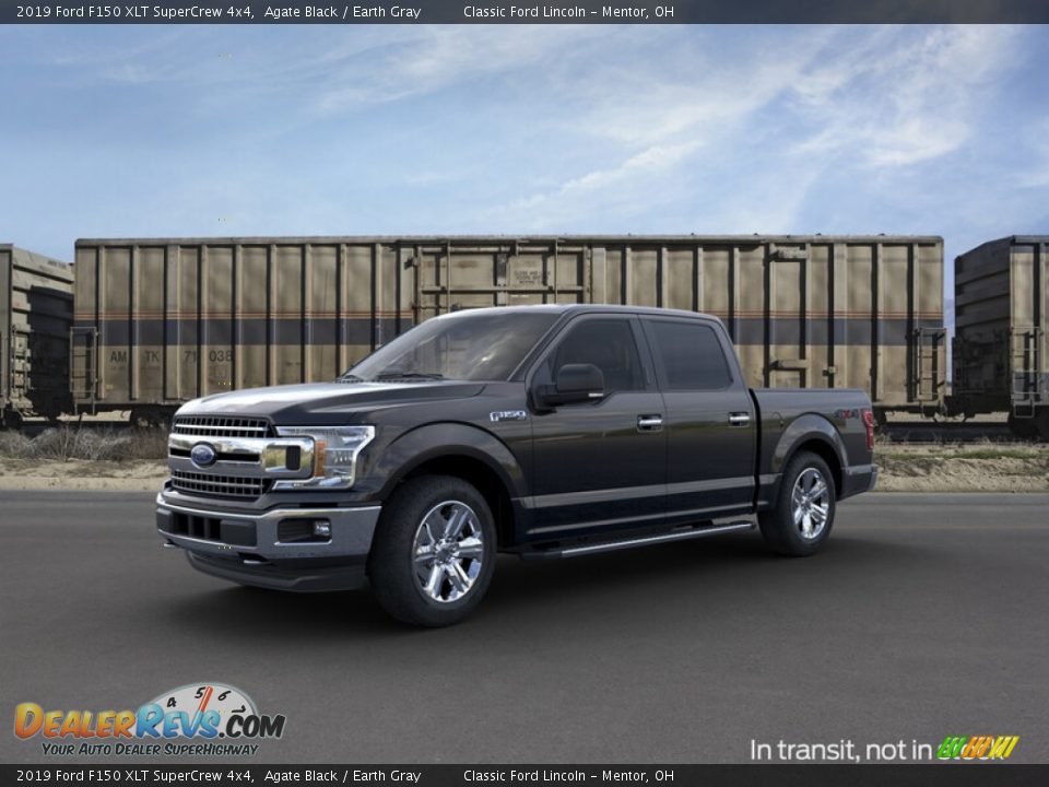 2019 Ford F150 XLT SuperCrew 4x4 Agate Black / Earth Gray Photo #1