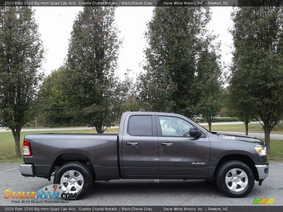 2020 Ram 1500 Big Horn Quad Cab 4x4 Granite Crystal Metallic / Black/Diesel Gray Photo #5