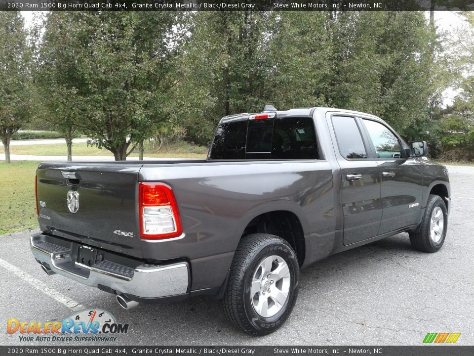 2020 Ram 1500 Big Horn Quad Cab 4x4 Granite Crystal Metallic / Black/Diesel Gray Photo #6