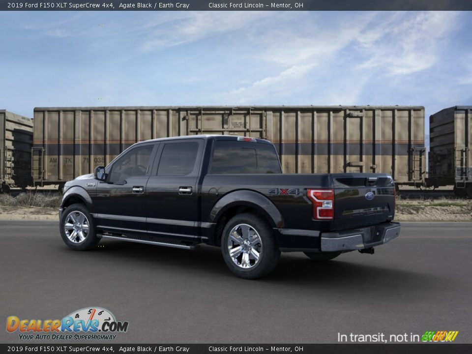 2019 Ford F150 XLT SuperCrew 4x4 Agate Black / Earth Gray Photo #4