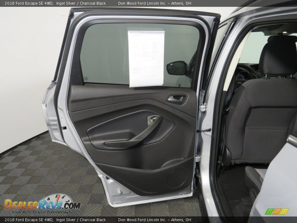 2018 Ford Escape SE 4WD Ingot Silver / Charcoal Black Photo #21