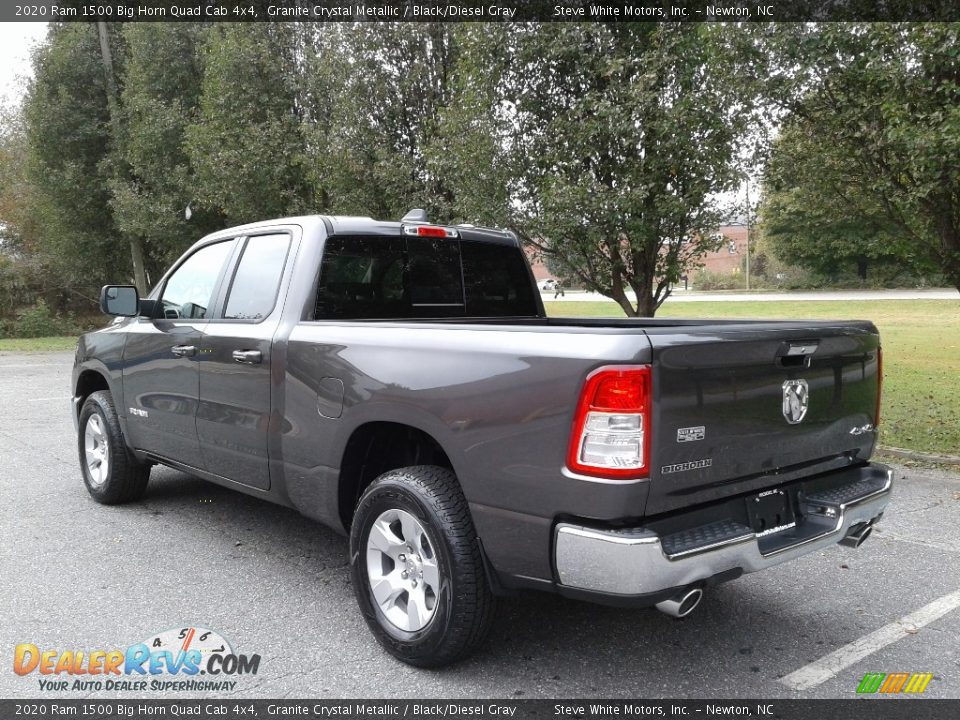 2020 Ram 1500 Big Horn Quad Cab 4x4 Granite Crystal Metallic / Black/Diesel Gray Photo #8