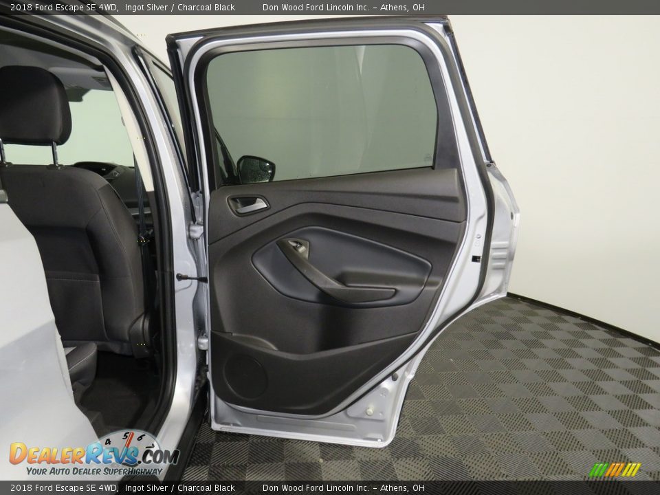 2018 Ford Escape SE 4WD Ingot Silver / Charcoal Black Photo #23