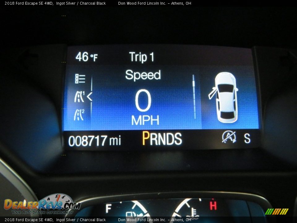 2018 Ford Escape SE 4WD Ingot Silver / Charcoal Black Photo #29