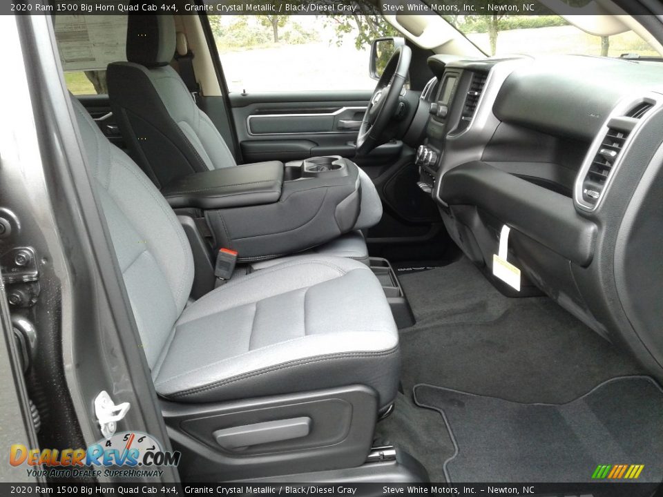 2020 Ram 1500 Big Horn Quad Cab 4x4 Granite Crystal Metallic / Black/Diesel Gray Photo #14