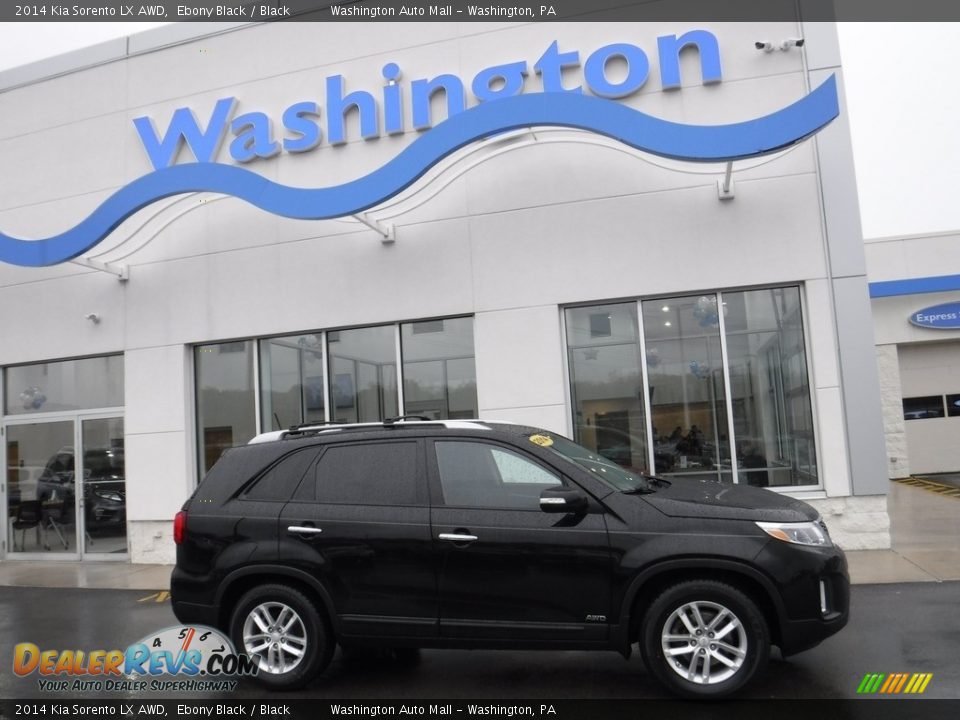 2014 Kia Sorento LX AWD Ebony Black / Black Photo #2