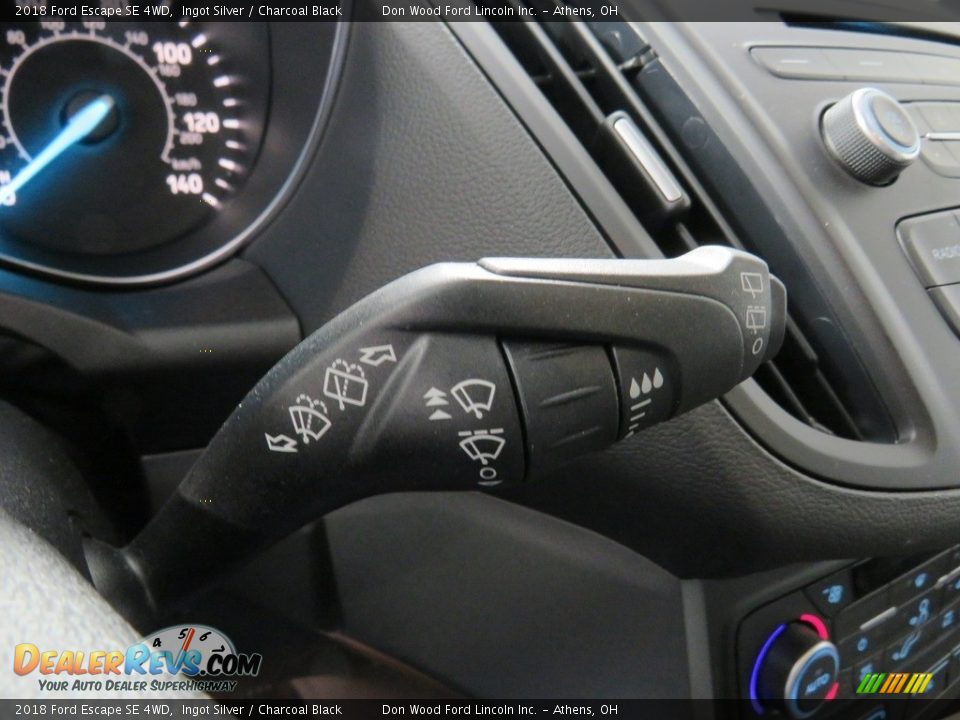 2018 Ford Escape SE 4WD Ingot Silver / Charcoal Black Photo #31