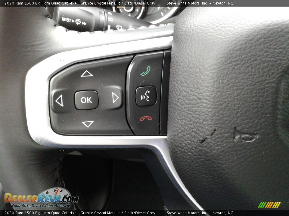 2020 Ram 1500 Big Horn Quad Cab 4x4 Granite Crystal Metallic / Black/Diesel Gray Photo #16