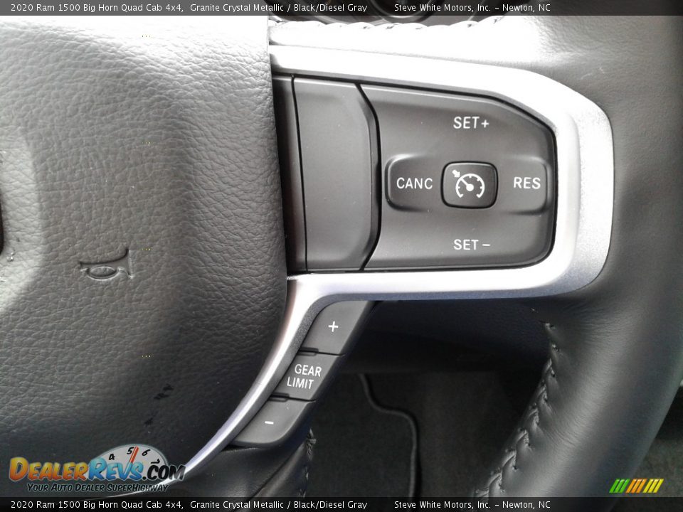 2020 Ram 1500 Big Horn Quad Cab 4x4 Granite Crystal Metallic / Black/Diesel Gray Photo #17