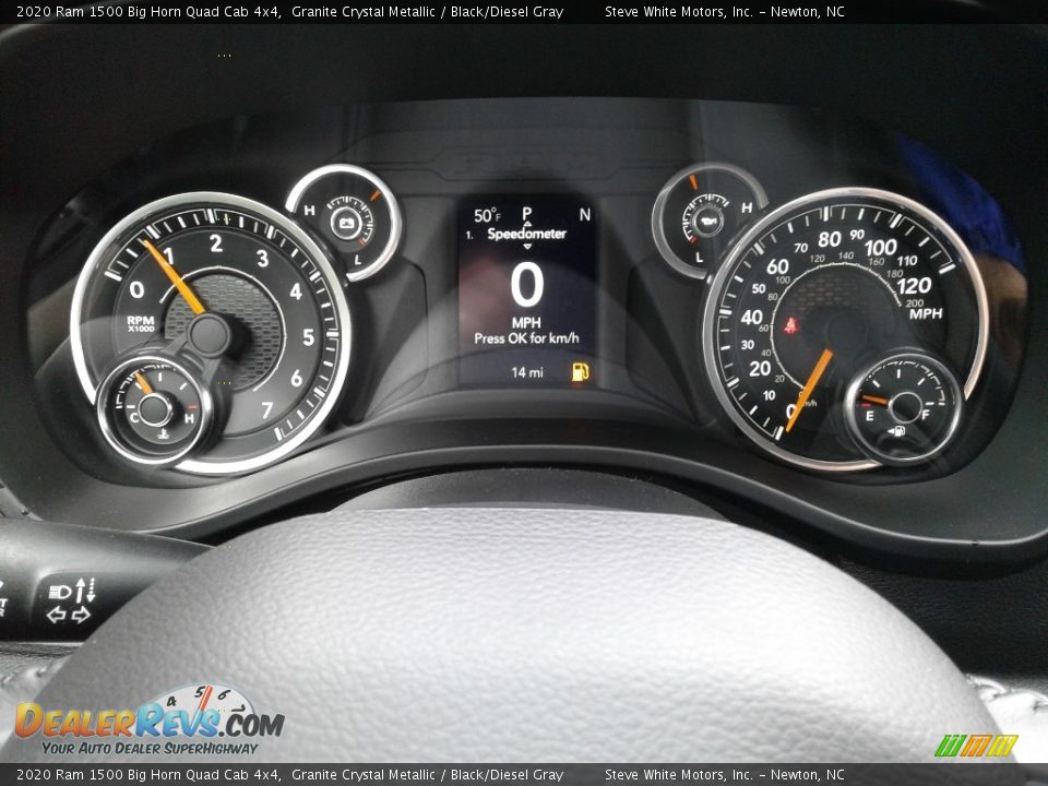 2020 Ram 1500 Big Horn Quad Cab 4x4 Granite Crystal Metallic / Black/Diesel Gray Photo #18